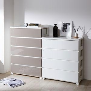 [日本製]北欧調カラーの衣類収納チェスト(ワイドタイプ)の商品写真