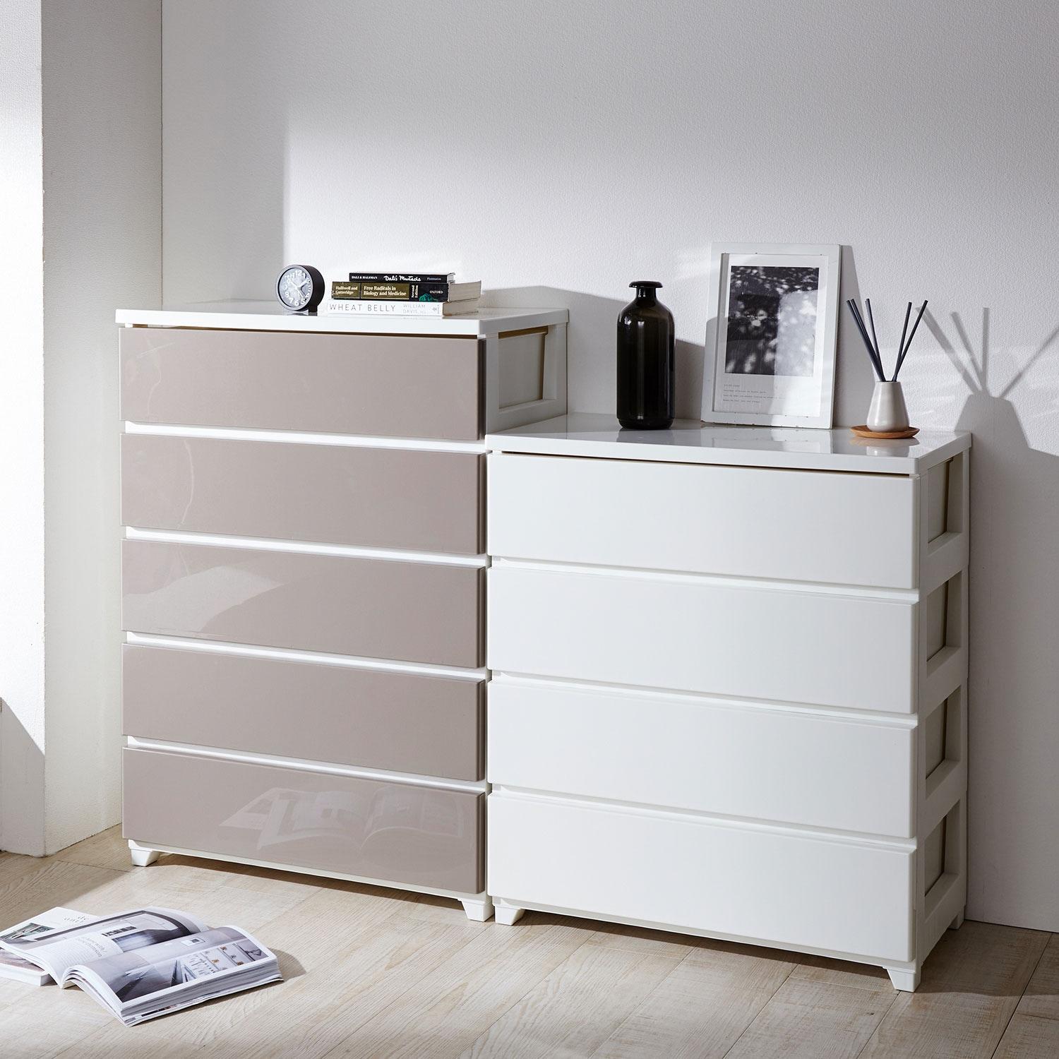 [日本製]北欧調カラーの衣類収納チェスト(ワイドタイプ)の商品写真