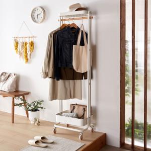 棚付きハンガーラック <幅50cm>の商品写真