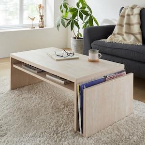 マガジンラック付きリビングローテーブルの商品写真