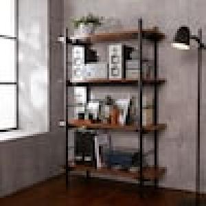 インダストリアル調天然木のリビングラックの商品写真