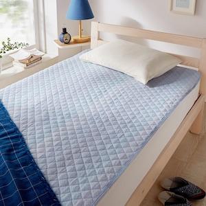 綿素材を使用したしじらの敷きパッドの商品写真