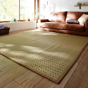 日本で育ったい草の掛川織りカーペット・花ござ(裏あり)[日本製]の商品写真