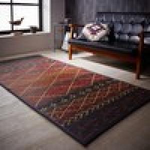 デニム生地を使用したウレタン入りい草ラグ[日本製]の商品写真