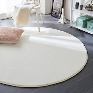 撥水マイクロファイバー円形ラグの商品写真