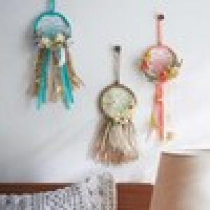 【初心者さん向け】【手作りキット】フラワードリームキャッチャー手作りキットの商品写真
