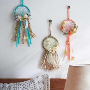 【初心者さん向け】【手作りキット】フラワードリームキャッチャー手作りキットの商品写真