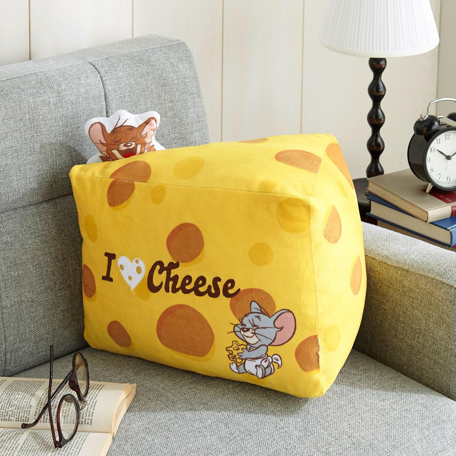 チーズ型クッション「トムとジェリー」の商品写真