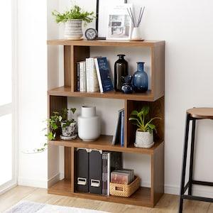 【抗菌加工※】ウォルナット調リビングラックの商品写真