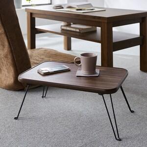 【超特価商品】お部屋になじみやすい折りたたみミニリビングローテーブルの商品写真
