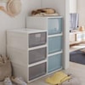 カラーが選べるウォークインクローゼットにも最適な収納ケース3個セット <奥行50cm>の商品写真