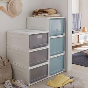 カラーが選べるウォークインクローゼットにも最適な収納ケース3個セット <奥行50cm>の商品写真