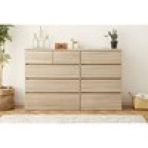 木目調コンパクト衣類収納チェストの商品写真