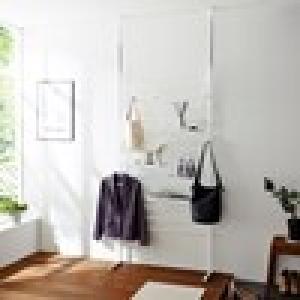 棚・フック付き 突っ張りラダーラック<幅60/幅90cm>の商品写真