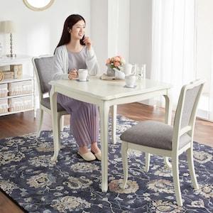 エレガントホワイトダイニングテーブル <2人用/4人用>の商品写真