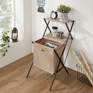 棚付きフォールディングマガジンラックの商品写真