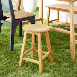 天然木のガーデンスツールの商品写真