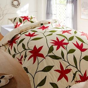 年中使える綿素材の掛け布団カバー(フローレス)の商品写真