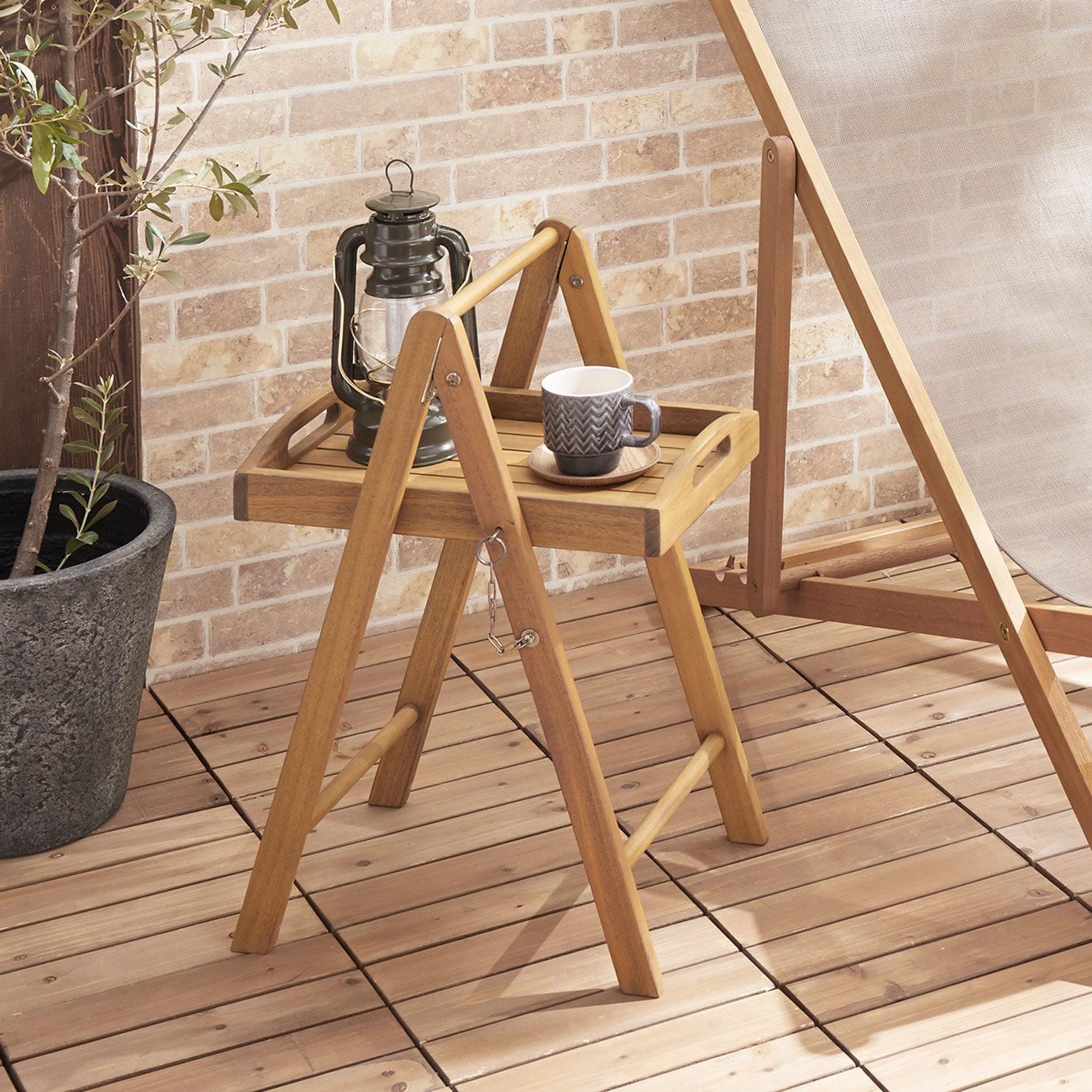 トレイが外せる折り畳みガーデンスタンドの商品写真