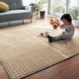 洗濯しやすい撥水マイクロファイバーのジョイントキルトラグ 【JOYラグ】の商品写真