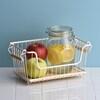 重ねられる取っ手付き小物収納バスケットの商品写真