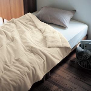 タオルやさんが作ったふんわり綿パイルの毛布にもなる中わた入りケット <シングル>の商品写真