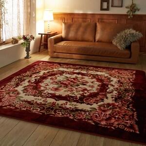 エレガントなカービングデザインのウレタン入りラグの商品写真