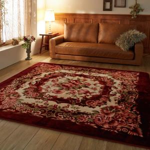 エレガントなカービングデザインのウレタン入りラグの商品写真