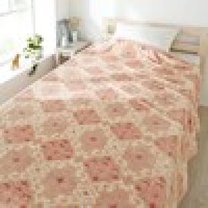 オーナメント柄のなめらかニューマイヤー毛布の商品写真