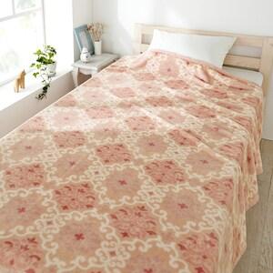 オーナメント柄のなめらかニューマイヤー毛布の商品写真