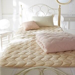 マイクロファイバーのぽこぽこ敷きパッドの商品写真