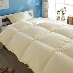 ホワイトダックダウン93%2層キルトの羽毛布団[日本製]の商品写真