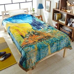 名画を使ったアクリルニューマイヤー毛布(毛羽部分)[日本製]の商品写真