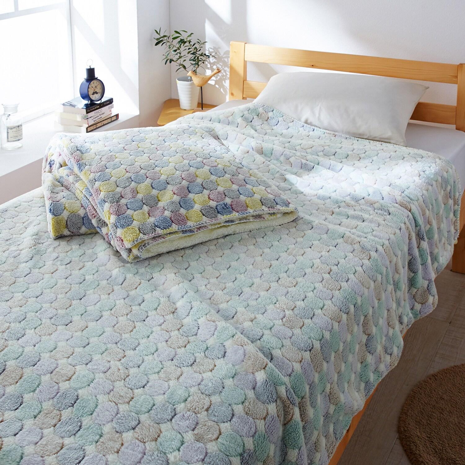 ふわふわマイクロファイバーの2枚合わせ毛布の商品写真