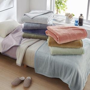 10色から選べるアクリルニューマイヤー毛布(毛羽部分)[日本製]の商品写真