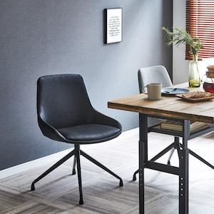 ヴィンテージ調回転式ダイニングチェアの商品写真