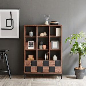 [日本製]チェック柄の引出し付きリビングラックの商品写真