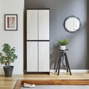 [日本製]大理石調デザインのサイズを選べるシューズボックスの商品写真