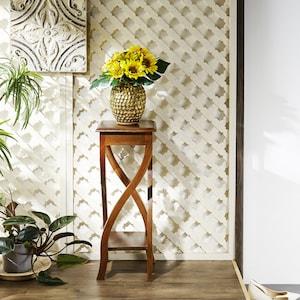 天然木マホガニー材のコンソールの商品写真