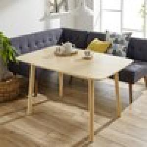 ダイニングソファーに合うバーチ材のダイニングテーブル <高さ65cm>の商品写真