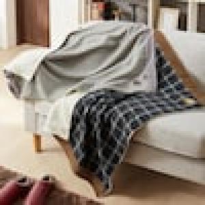 ツイード素材のひざ掛けの商品写真