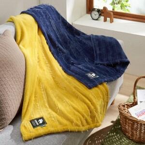 ふんわりとなめらかなボア素材のひざ掛けの商品写真