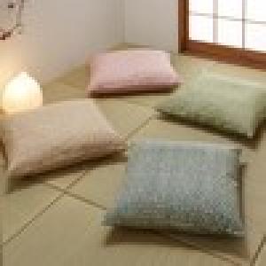 日本製の座布団カバー「花ちりめん」の商品写真