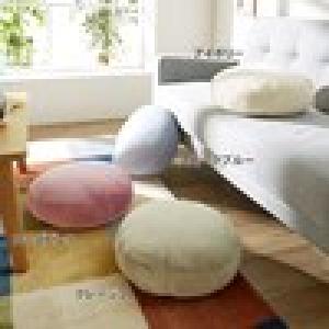 プレミアムマイクロファイバーのラウンドクッションの商品写真