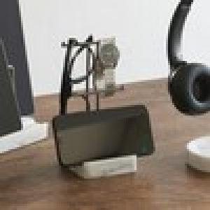 大理石調仕上げのスタイリッシュマルチスタンド【スマートフォンや時計、メガネなど】の商品写真