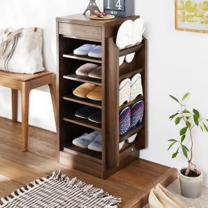 ウォルナット材のスリッパラックの商品写真