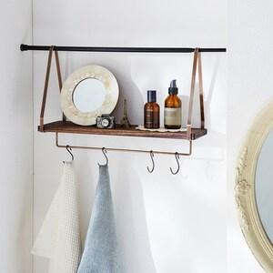 突っ張り棒にきれいに設置できるディスプレイ棚[日本製]の商品写真