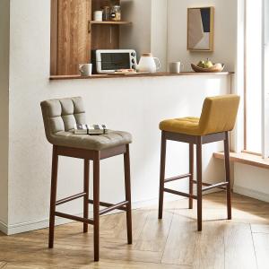 合皮座面でお手入れ簡単のカウンターチェアの商品写真