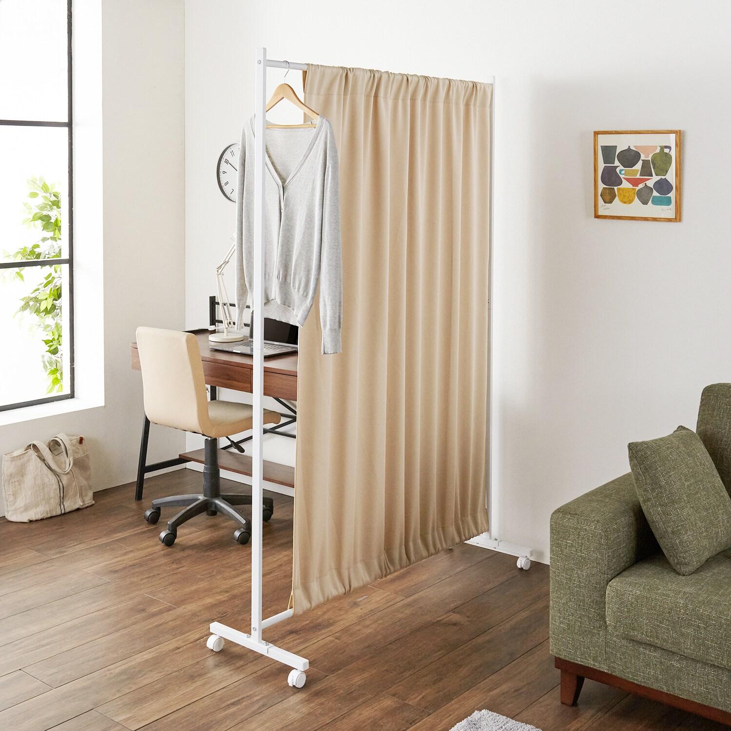 幅伸縮移動式ハンガーパーテーションの商品写真