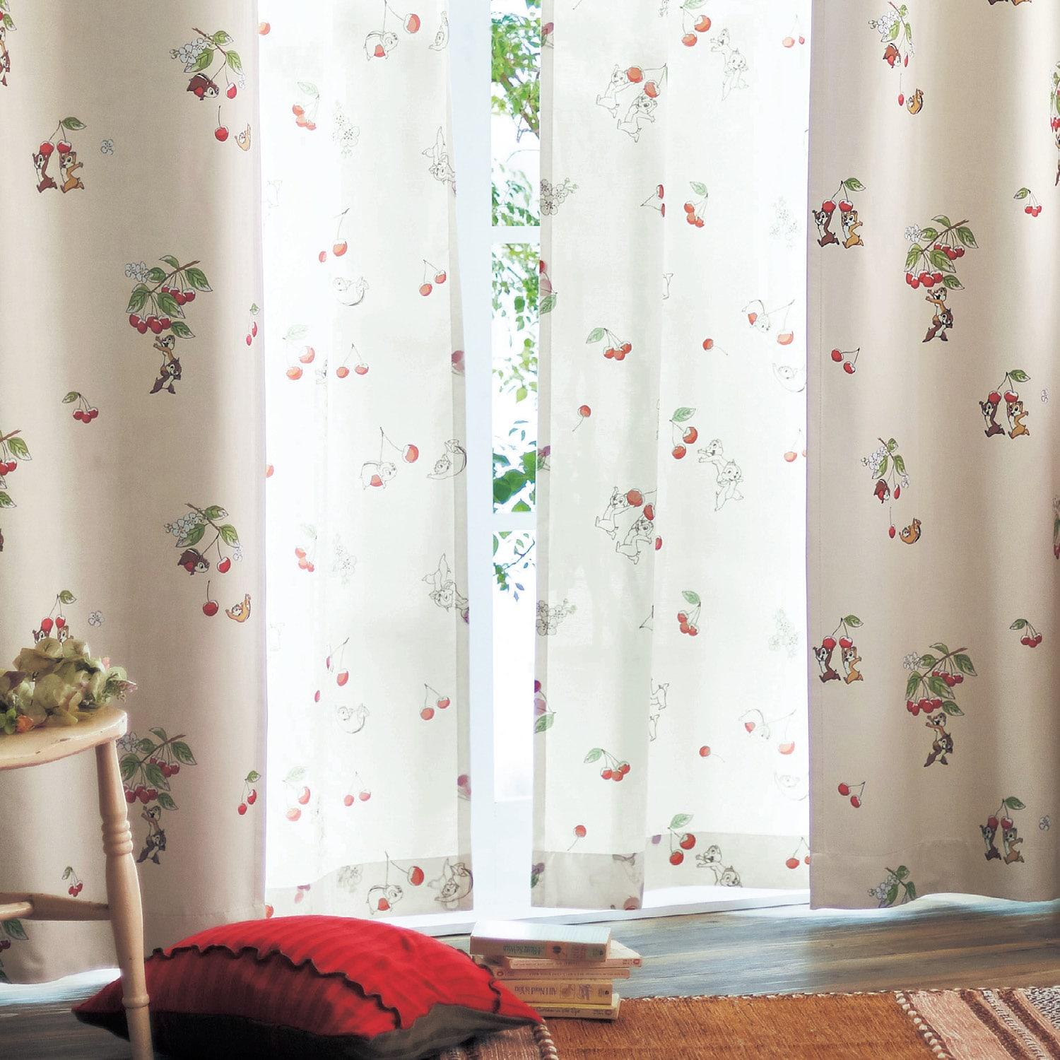 UVカット・遮像・遮熱レースカーテン「チップ&デール」の商品写真